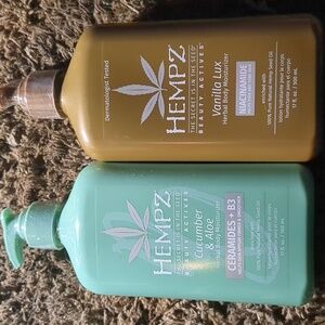 (2) Hempz Cucumber & Aloe.& Vanilla Lux